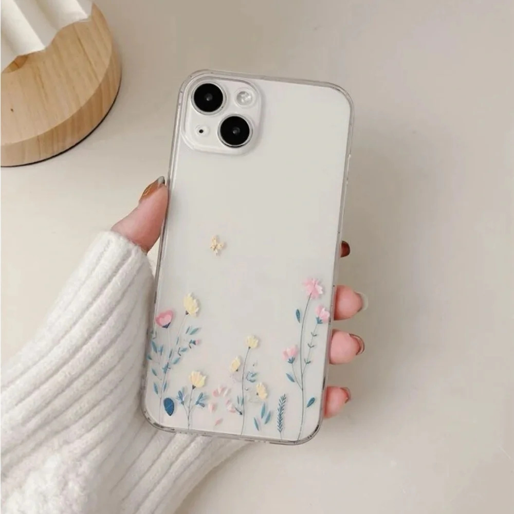 ⚠️Clearance iPhone 15/Pro/Pro Max Flower Print Phone Case - Picture 2 of 4